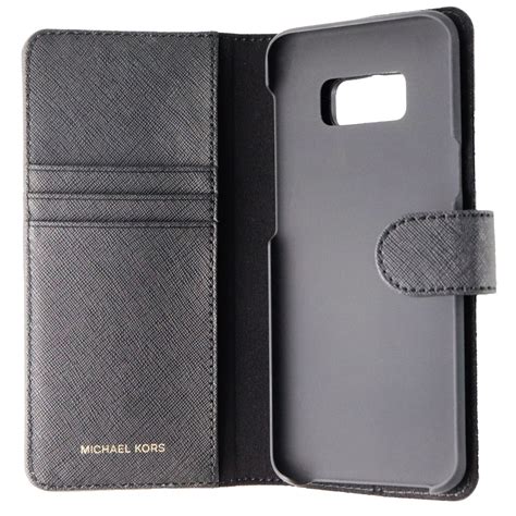 michael kors black saffiano leather k phone case galaxy